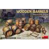 Set of 12 medium-sized wooden barrels at 1/35 scale - MiniArt 35630