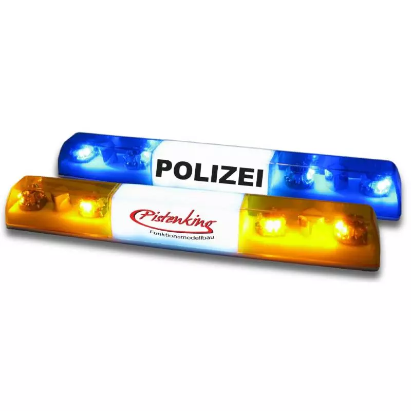 Orange flashing light strip