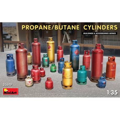 20 Bouteilles de Propane/Butane à l'échelle 1/35 - MiniArt 35619