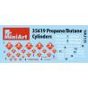 20 Propane/Butane Bottles 1/35 scale - MiniArt 35619