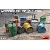 12 Oil and gasoline drums - civilian and military - 2000s at 1/35 scale - MiniArt 35615