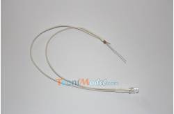 4 Leds 5mm white warm tone 6v-7,2v 30cm wire medium brightness