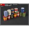 12 Oil and gasoline drums - civilian and military - 1930-1950 scale 1/35 MiniArt 35613