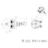 Tête de grue rotative hydraulique 270° avec crochet - LESU LS-A0011