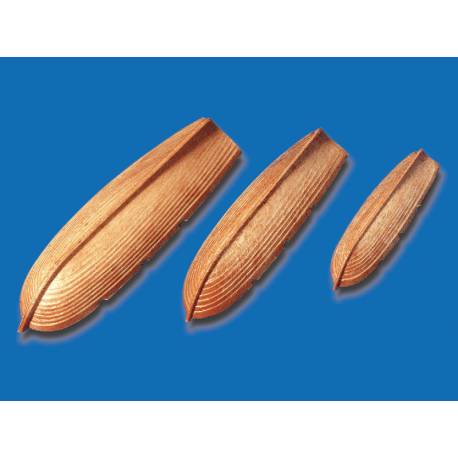 2 x 80mm plastic rowboat hulls - KRICK 62172