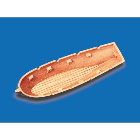 2 x 80mm plastic rowboat hulls - KRICK 62172