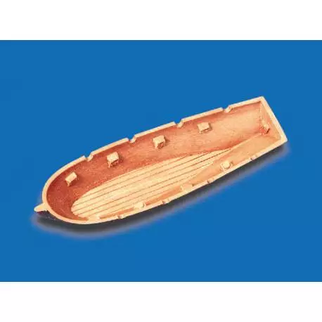 2 x 80mm plastic rowboat hulls - KRICK 62173