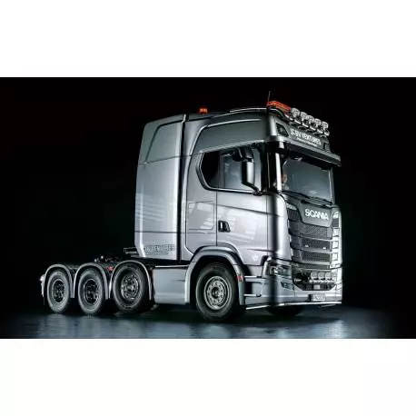 Camion Tamiya Scania 770 S V8 Tracteur Lourd 8x4/4 1/14 avec lumières et sons (Pack complet)
