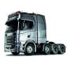 Camion Tamiya Scania 770 S V8 Tracteur Lourd 8x4/4 1/14 avec lumières et sons (Pack complet)