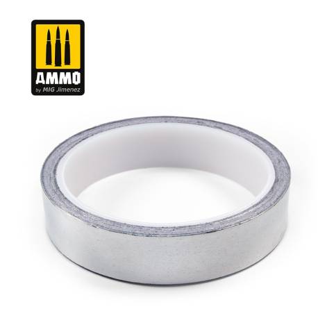 1 rouleau d'adhésif aluminium 20mm x 10m AMMO AMIG8251