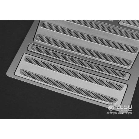 (10) Grille métal A pour Calandre Scania Tamiya (version A)