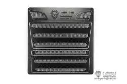 Grille métal finition noire pour calandre de Scania R Tamiya (Modèle A) - Lesu K-1601A-BK