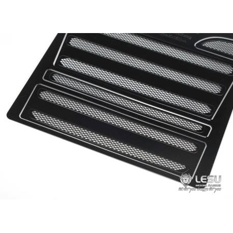 Black metal grid for Scania grille Tamiya