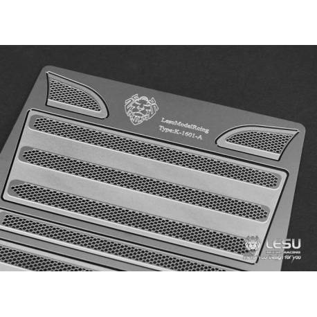 Silver metal grid for Scania grille Tamiya