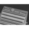 Grille métal finition argent pour calandre de Scania R Tamiya (Modèle B) - Lesu K-1601B-W