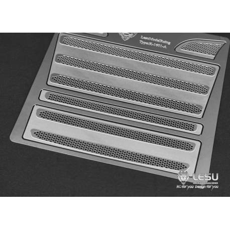 Silver metal grid for Scania grille Tamiya