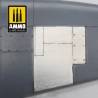 5 feuilles d'aluminium adhésives 280x195mm AMMO A.MIG-8247