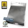5 feuilles d'aluminium adhésives 280x195mm AMMO A.MIG-8247