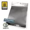 5 feuilles d'aluminium adhésives 280x195mm AMMO A.MIG-8247