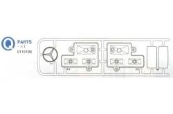 Q Parts Mercedes chrome parts Tamiya