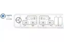 Grappe Q Pièces chromées Mercedes Tamiya