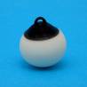 Ø20mm white resin ball fender