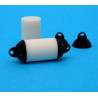 2 white and black resin Ø15mm x 43mm fender