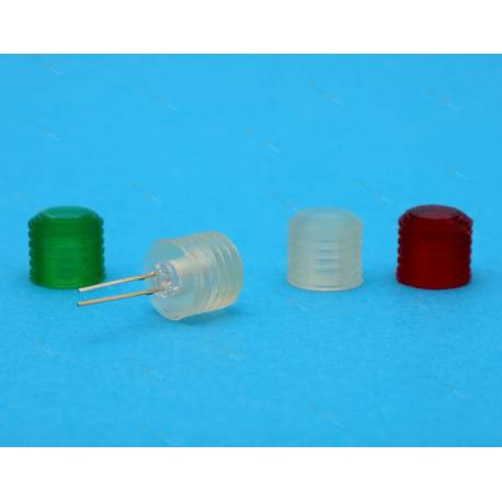 4 Feux de position 1 vert / 1 rouge / 2 blancs Ø5mm H4.8mm en résine