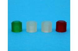 4 Feux de position 1 vert / 1 rouge / 2 blancs Ø8mm H7.3mm en résine