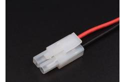 Prise tamiya mâle + câble 22AWG 20cm