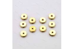 10 réas laiton pleines diamètre Ø2,5mm pour axe de Ø1mm