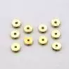 10 réas laiton pleines diamètre Ø3.0mm. pour axe de Ø1mm