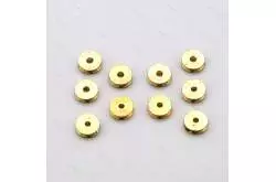 10 réas laiton pleines diamètre Ø6.0mm. pour axe de Ø1.5mm