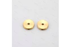 2 réas laiton pleines diamètre Ø4mm pour axe de Ø1mm