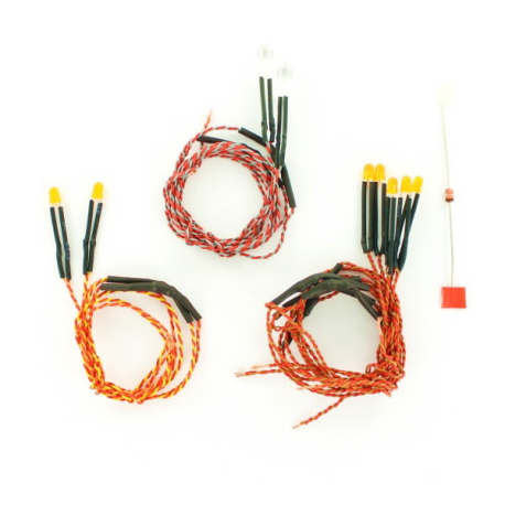 Faisceau de leds avant pour Grand Hauler et Cascadia 1/14 Tamiya 7,2V - 12V - S-Hobby 41106