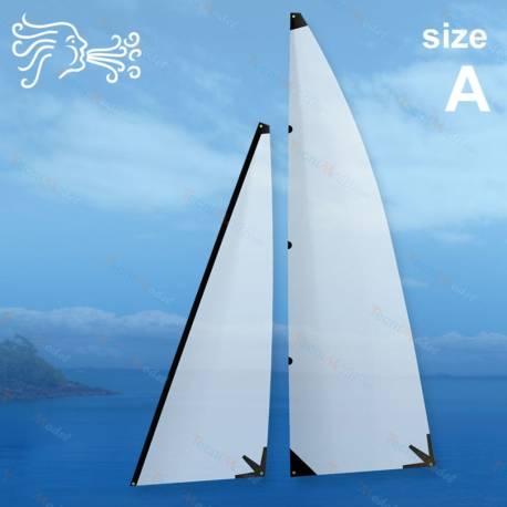 Set of A size 3D Sails for RC Sailboat New Micro Magic