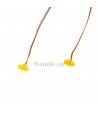 Paire de feux latéraux oranges 8x4mm 7,2V - 12V