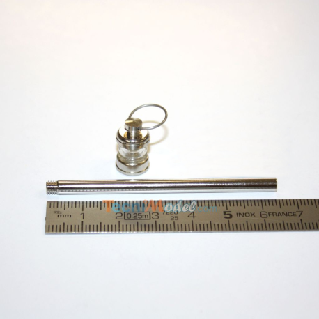 1 White navigation light 360° Ø10x15mm with mast and led 3V to 14V - Aero-Naut 566422