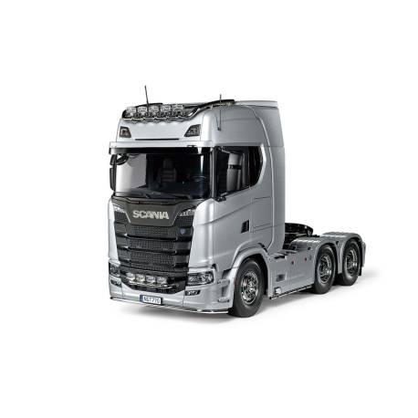 Tamiya RC truck Scania 770 S V8 6x4 1/14 56373 - Limited edition painted in Gloss Aluminum TS-17