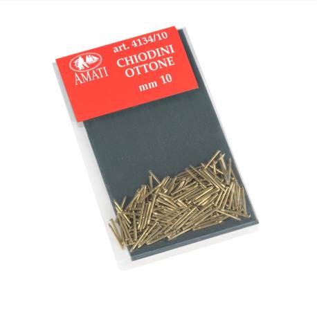 Sachet de clous en laiton de dimensions 0.5mm x 10mm AMATI 413410