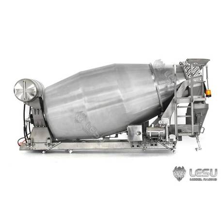 Toupie à béton 1/14 LESU pour camion RC porteur à 3 essieux - LESU LS-A0029