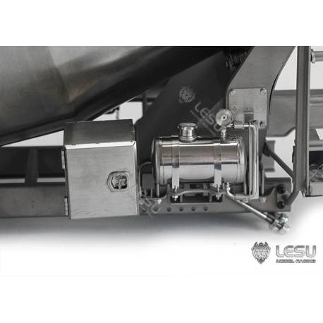 Toupie à béton 1/14 LESU pour camion RC porteur à 3 essieux - LESU LS-A0029