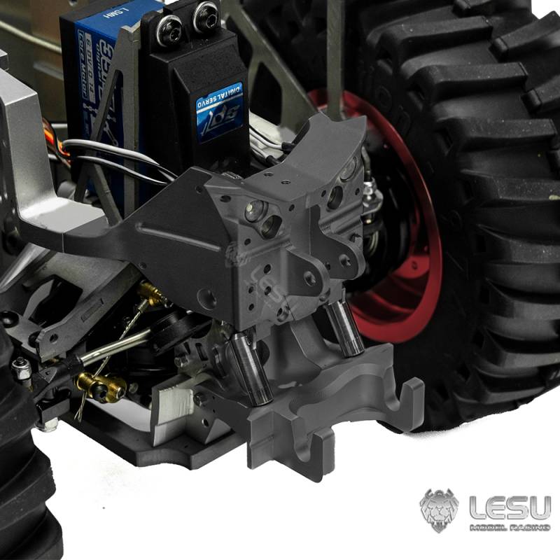 RC 4x4 chassis for Fendt 1050 Bruder 1/16 farm tractor assembled and painted by Lesu