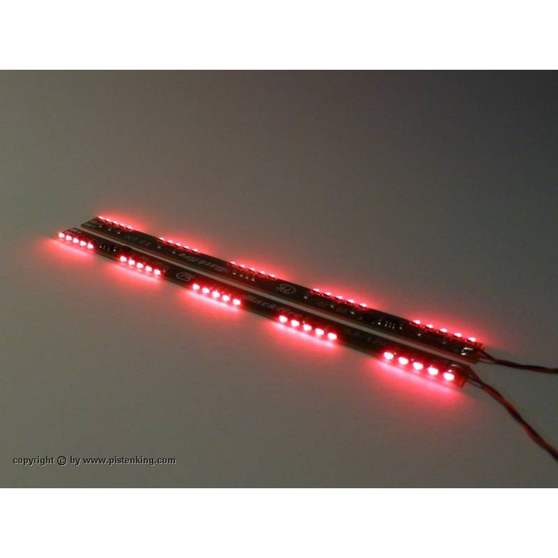 Pair of Backfire 5 x 5 LED red strip lights PistenKing