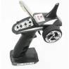 Radiocommande à volant 3 voies FlySky FS-GT2B en 2,4GHz pour voiture ou bateau, livrée avec batterie et récepteur