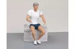 Figurine de barreur de Yacht en résine 1/10 - KRICK 64101