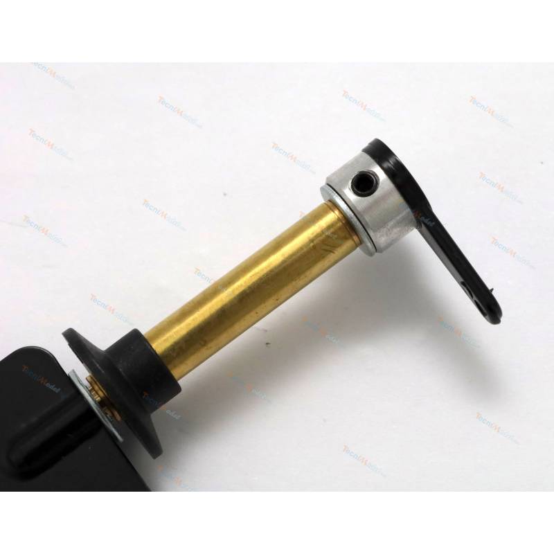 Brass 52x32mm straight rudder with tube and horn