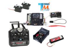 Pack complet avec MFC-03 et radio T2M pour camions rc Tamiya 1/14