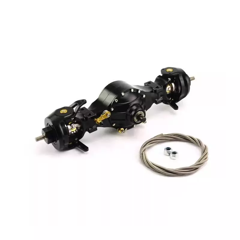 Pont avant moteur alu avec blocage de différentiel pour camions Tamiya Lesu Q-9006