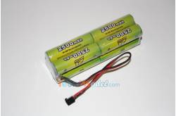 PACK Tx B 9.6V/AP-2500AA JR prise type Tx